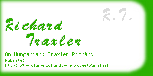 richard traxler business card